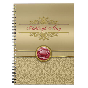 Imitat-dunkler karminroter roter notizblock