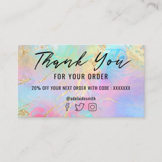 Imitat-Folie aus flüssigem Marmor dank Visitenkart Visitenkarte (Vorderseite)