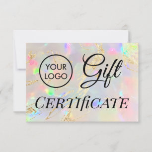 Imitat-Folie Details Opal-Geschenkgutschein