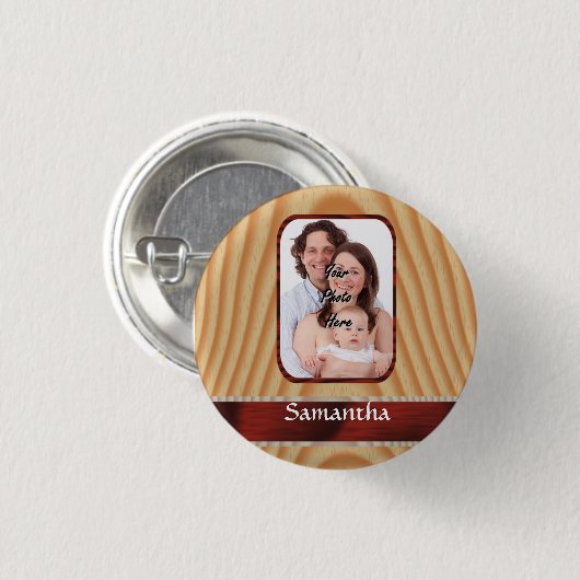 Imitat-Fotovorlage Button (Vorne & Hinten)