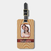 Imitat-Fotovorlage Gepäckanhänger (Vorderseite vertikal)