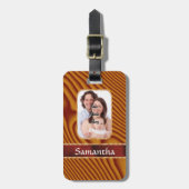 Imitat-Fotovorlage Gepäckanhänger (Vorderseite vertikal)