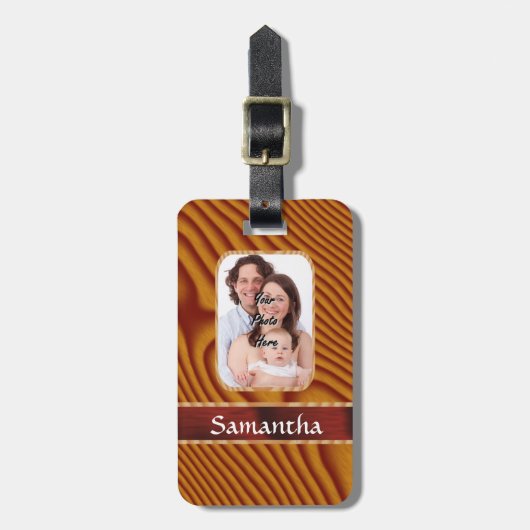 Imitat-Fotovorlage Gepäckanhänger (Vorderseite vertikal)