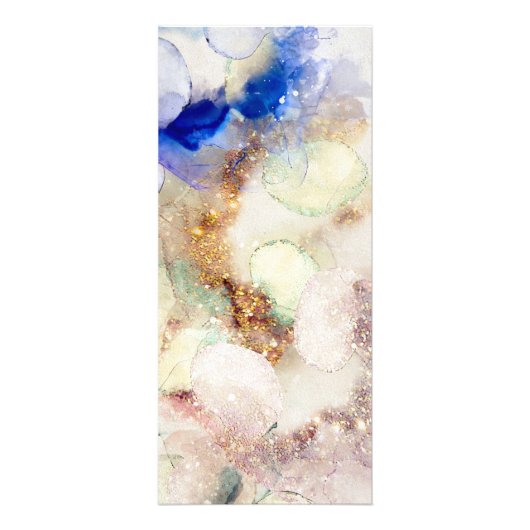 Imitat für Folie mit Aquarellfarbe Werbekarte (Hinten)