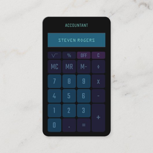 Imitat für Rechner Visitenkarte (Vorderseite)