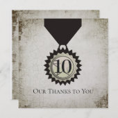 Imitat gealterte einladung (Vorne/Hinten)