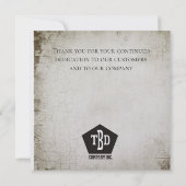 Imitat gealterte einladung (Rückseite)