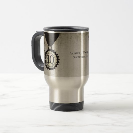 Imitat gealterte reisebecher (Vorderseite Links)