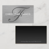 Imitat gebürstete visitenkarte (Vorne/Hinten)