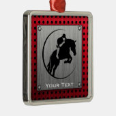 Imitat gebürsteter Aluminiumreiter Ornament Aus Metall (Rechts)