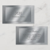 Imitat, geputzt - Mit Monogramm Visitenkarte (Vorne/Hinten)