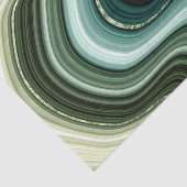 Imitat Gestein Abstrakte grüne und blaue Erdtöne Seidenpapier (Ausschnitt)