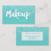 Imitat-Glitter der modernen Typografie des Visitenkarte (Vorne/Hinten)