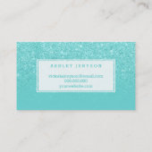 Imitat-Glitter der modernen Typografie des Visitenkarte (Rückseite)