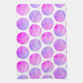 Imitat-Glitter-Polkapunkte des Hipsters rosa lila Küchentuch (Vertikal)