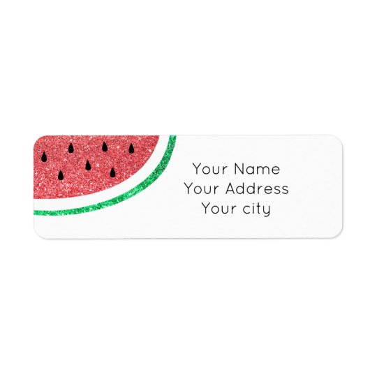 Imitat-Glitter-Wassermelonescheibe