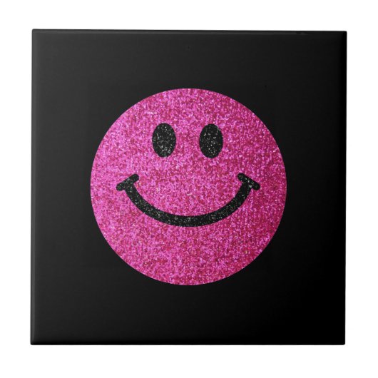 Imitat-Glittergesicht des heißen Rosas Fliese (Vorderseite)