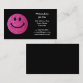 Imitat-Glittergesicht des heißen Rosas Visitenkarte (Vorne/Hinten)