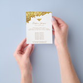 Imitat Glitzer Bienenwabenkraut Flyer (Gruppe)