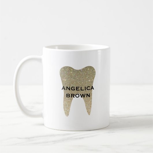 Imitat Glitzer Dental Kaffeetasse (Links)
