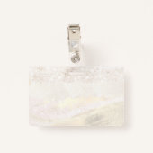 ・Imitat Glitzer Design Ausweis (Rückseite mit Klammer)