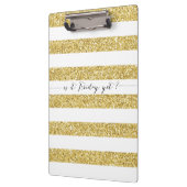 Imitat-Glitzer ist es Freitag schon? Klemmbrett (Links)