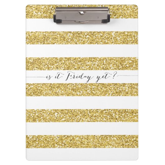 Imitat-Glitzer ist es Freitag schon? Klemmbrett (Vorderseite)
