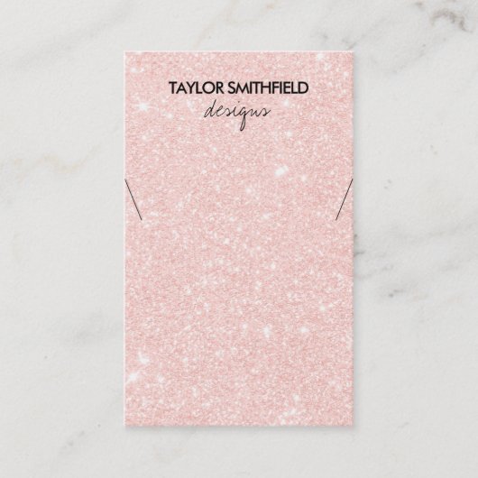 Imitat-Glitzer-Netzwerkanzeige Visitenkarte (Vorderseite)