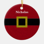 Imitat-Glitzer-Sankt-Gurt Keramikornament (Vorne)