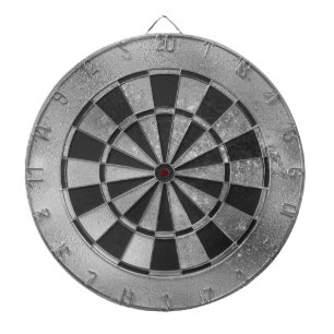 Imitat Glitzer und Folien aus Silber Dartscheibe