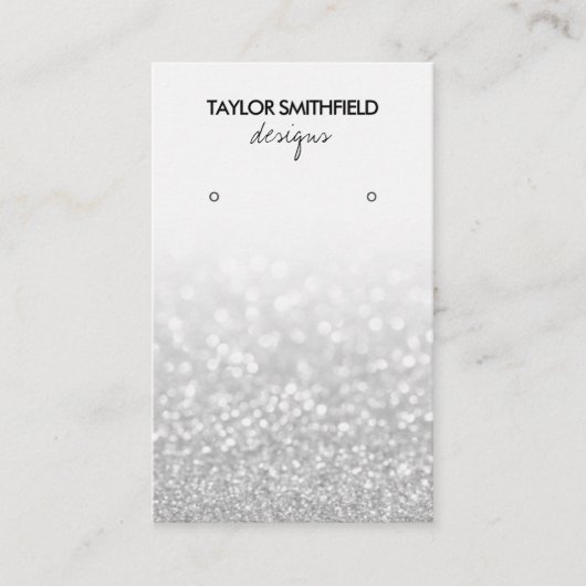 Imitat-Glitzer-Verursacheranzeige Visitenkarte (Vorderseite)