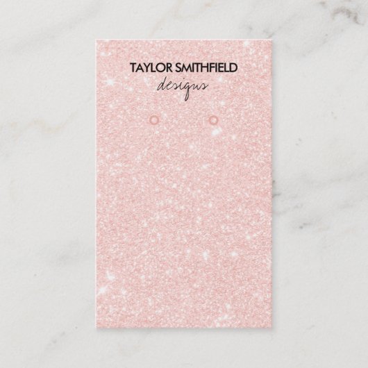 Imitat-Glitzer-Verursacheranzeige Visitenkarte (Vorderseite)