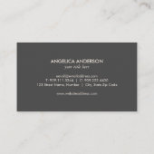 Imitat Glitzer Visitenkarte (Rückseite)