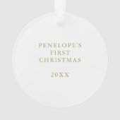 Imitat-Gold des Weihnachtshalleluja-| mit Foto Ornament (Rückseite)