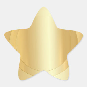 Imitat Gold Elegant Hinzufügen einer Blank-Vorlag Stern-Aufkleber