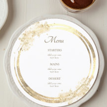 Imitat Gold elegantes Menü
