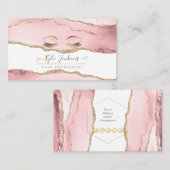 IMITAT GOLD-EYE-LASHEN VISITENKARTE (Vorne/Hinten)