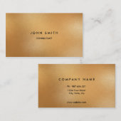 Imitat-Gold klassisch, einfach, doppelseitig Visitenkarte (Vorne/Hinten)