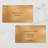 Imitat-Gold klassisch, einfach, doppelseitig Visitenkarte (Vorne/Hinten)