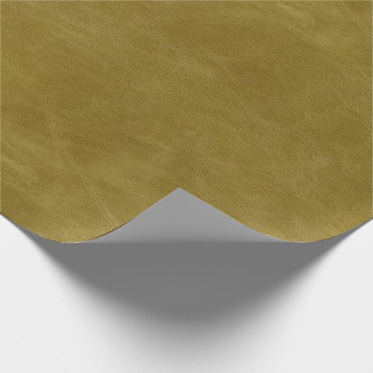 Imitat Gold Leder Textur Geschenkpapier (Ecke)