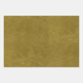 Imitat Gold Leder Textur Geschenkpapier Set (Vorderseite)