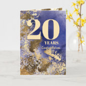 Imitat Gold Meilenstein Jubiläumskarte Karte (Gelbe Blume)