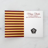 Imitat Gold Meilenstein Mitarbeiterjubiläumskarte Karte (Innenseite)