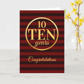 Imitat Gold Meilenstein Mitarbeiterjubiläumskarte Karte (Gelbe Blume)