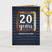 Imitat Gold Meilenstein Mitarbeiterjubiläumskarte Karte (Gelbe Blume)