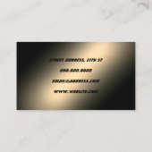 Imitat Gold Metallische Visitenkarte (Rückseite)