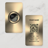 Imitat Gold Metallplatte Spieler Visitenkarte (Vorne/Hinten)