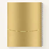 Imitat Gold Stainless Steel Look Notizblock (Rückseite)