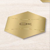 Imitat Gold Stainless Steel Look Untersetzer (angewinkelt)