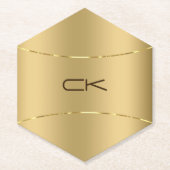 Imitat Gold Stainless Steel Look Untersetzer (Vorderseite)